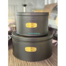 Набор банок для хранения сладостей Smart Solutions Irmel графит 2 шт